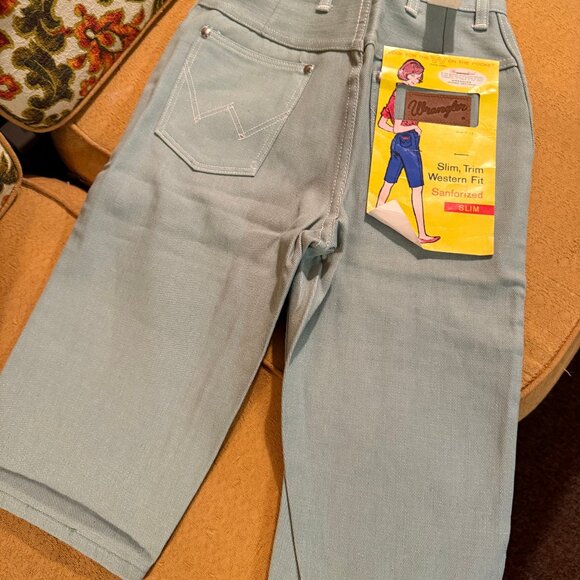 Vintage Mint Green Wrangler Clamdiggers- NWT XXS - Picture 5 of 5